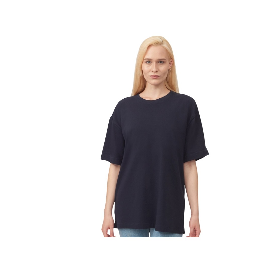 Футболка оверсайз «Vienna» унисекс , темно-синий