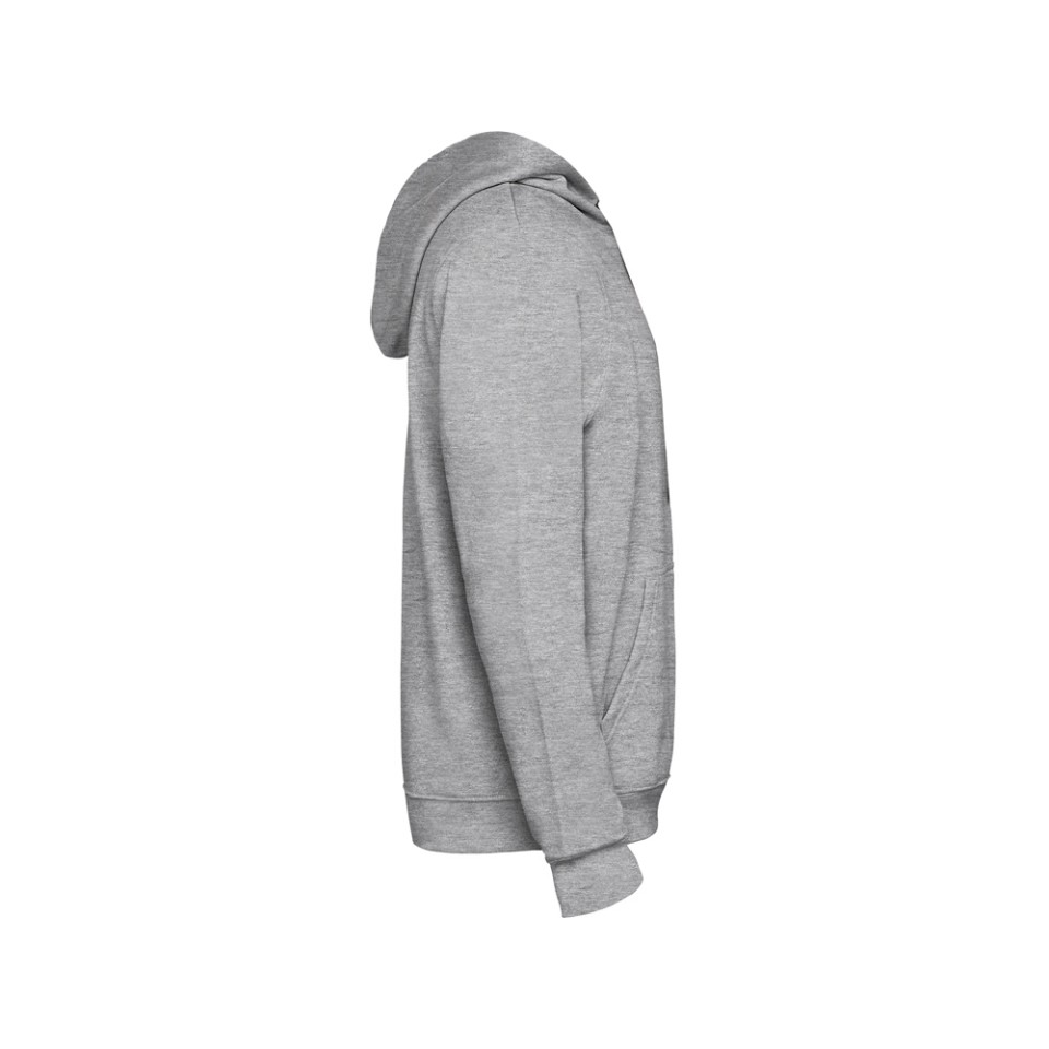 Толстовка с капюшоном "Urban" детская, серый меланж/черный