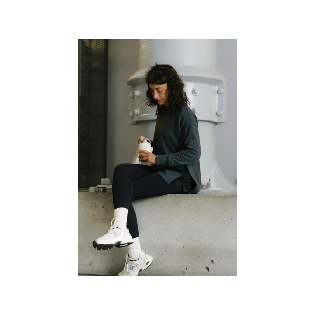 Банка для еды объемом 400 мл с ложкой-вилкой Stanley Legendary - Light pink