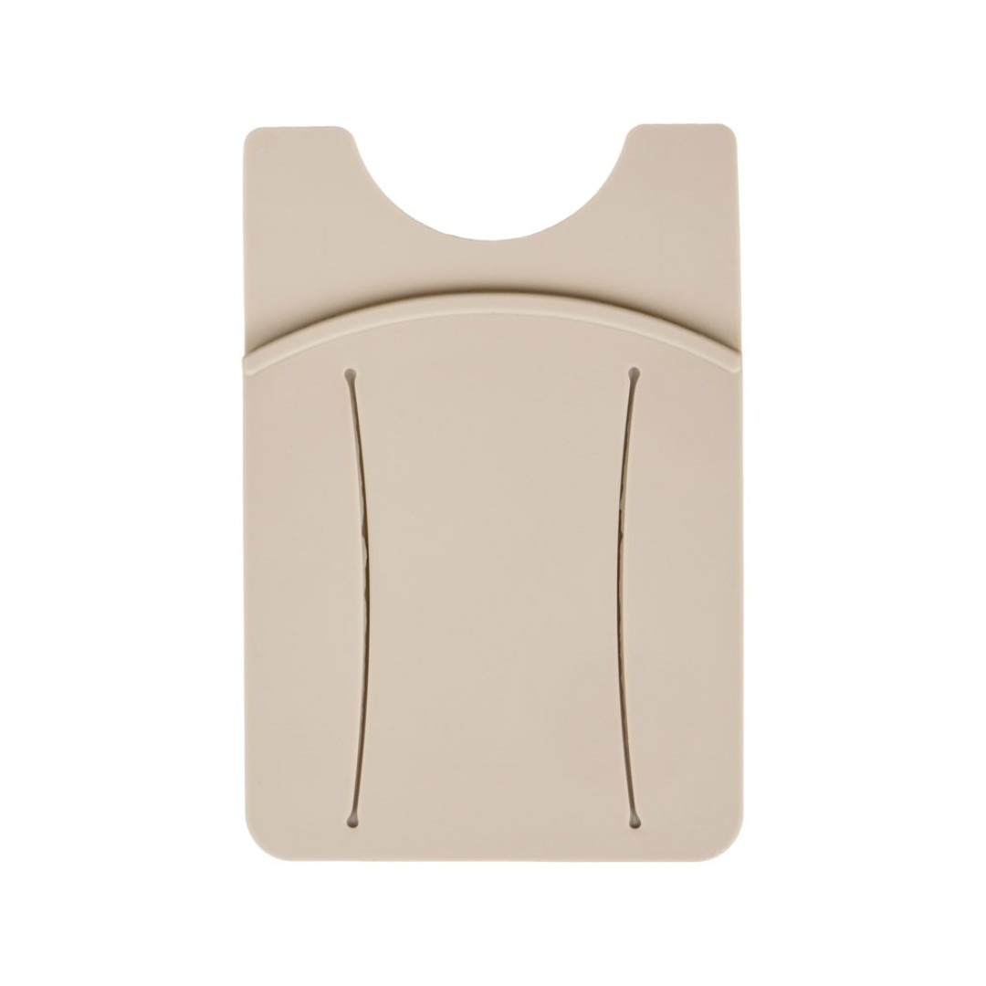 Картхолдер для телефона с держателем «Trighold», бежевый