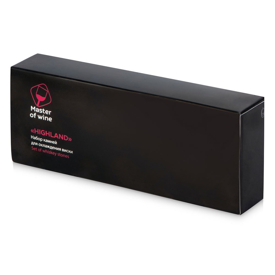 Камни для виски на подставке "Highland"