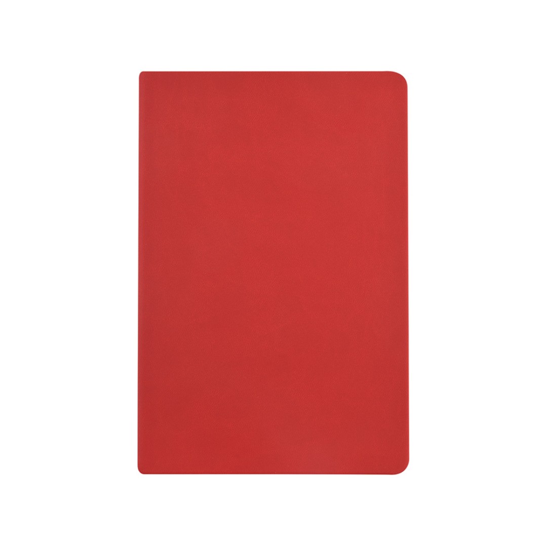 Ежедневник А5 "Megapolis Color New" soft-touch, красный