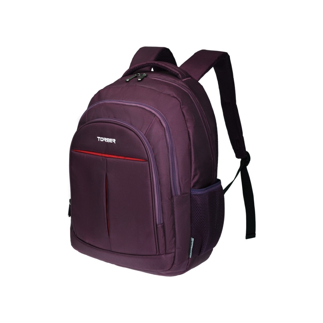 Рюкзак TORBER FORGRAD с отделением для ноутбука 15", пурпурный, полиэстер, 46 х 32 x 13 см