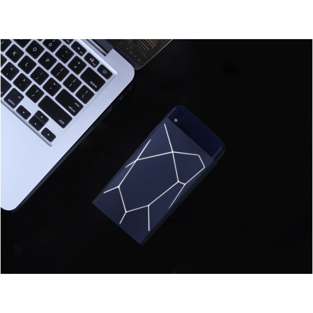 Портативное беспроводное зарядное устройство "Geo Wireless", 5000 mAh, черный