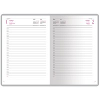 Ежедневник А5 датированный «Velvet» 2026, черный