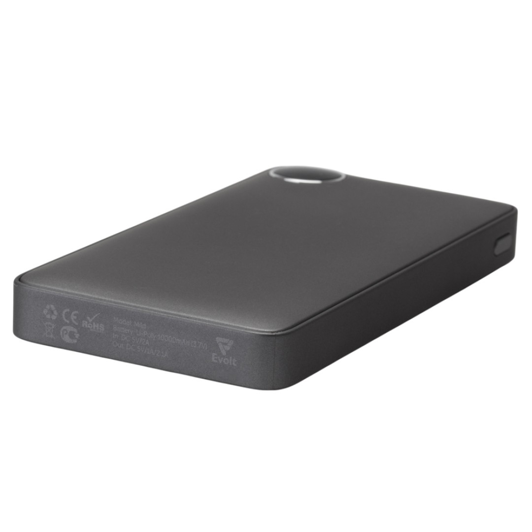 Внешний аккумулятор с дисплеем «Mild», 10 000 mAh, темно-серый