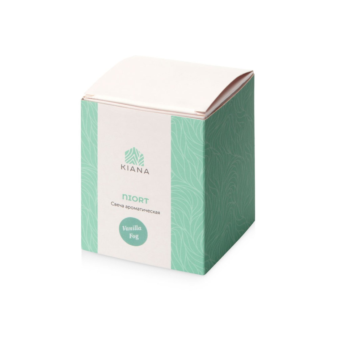 Свеча соевая ароматическая в стекле "Niort", синяя