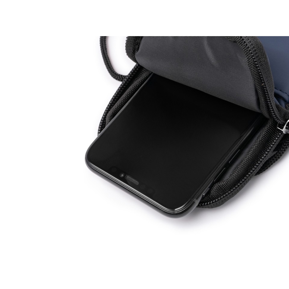 Сумка для мобильного телефона SEUL из экокожи, синий нейви