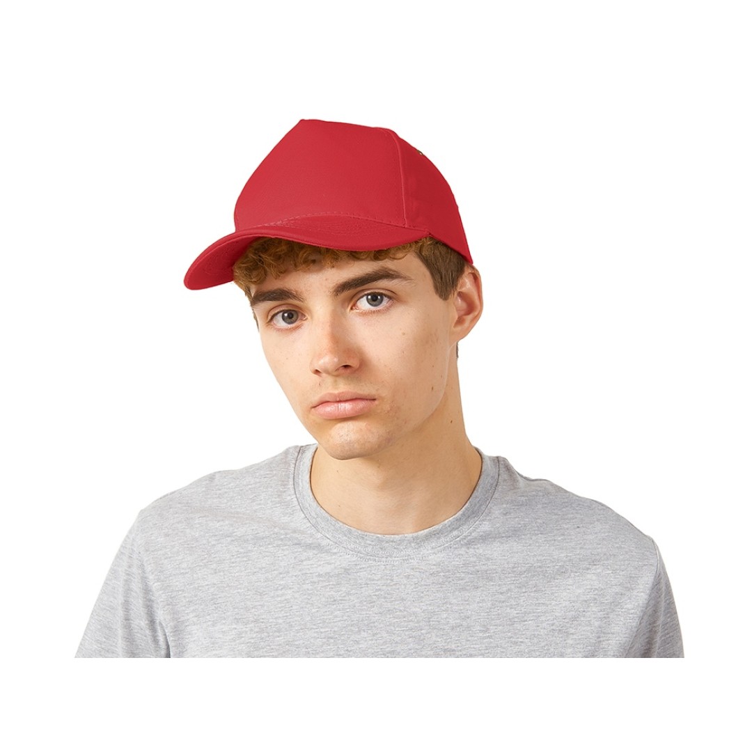 Бейсболка "New York" 5-ти панельная, красный