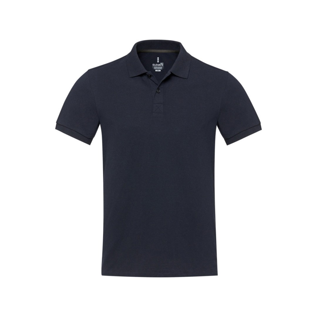Emerald поло унисекс с коротким рукавом из переработанных материалов Aware™. - Нейви