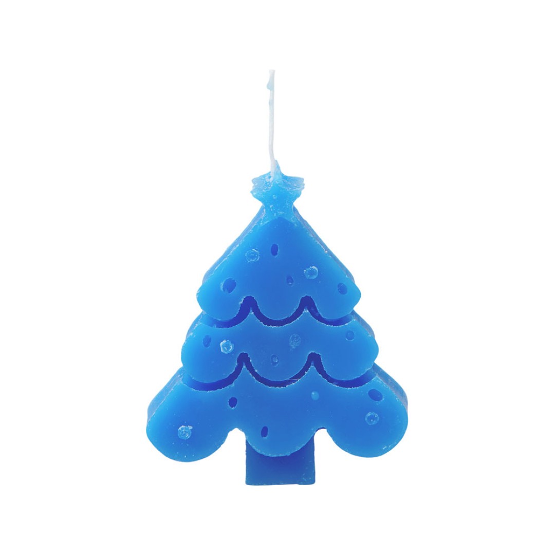 Свеча "Елочка", синий