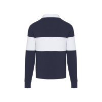 Clyde толстовка-поло унисекс для регби - Темно - синий / Белый