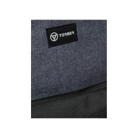 Рюкзак TORBER GRAFFI, серый с карманом черного цвета, полиэстер меланж, 42 х 29 x 19 см