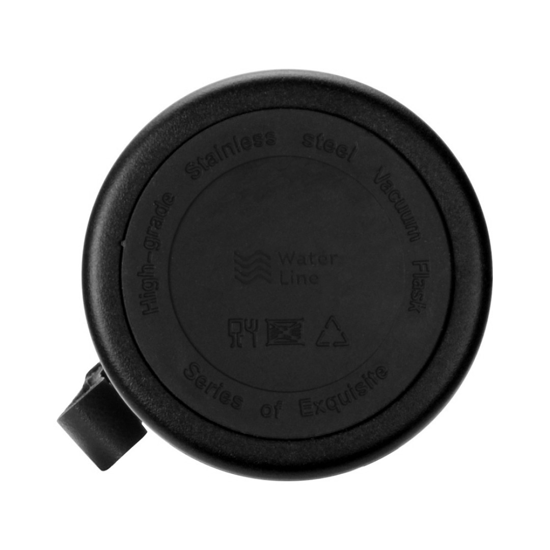 Вакуумный термос "Story" c покрытием powder, тубус, черный