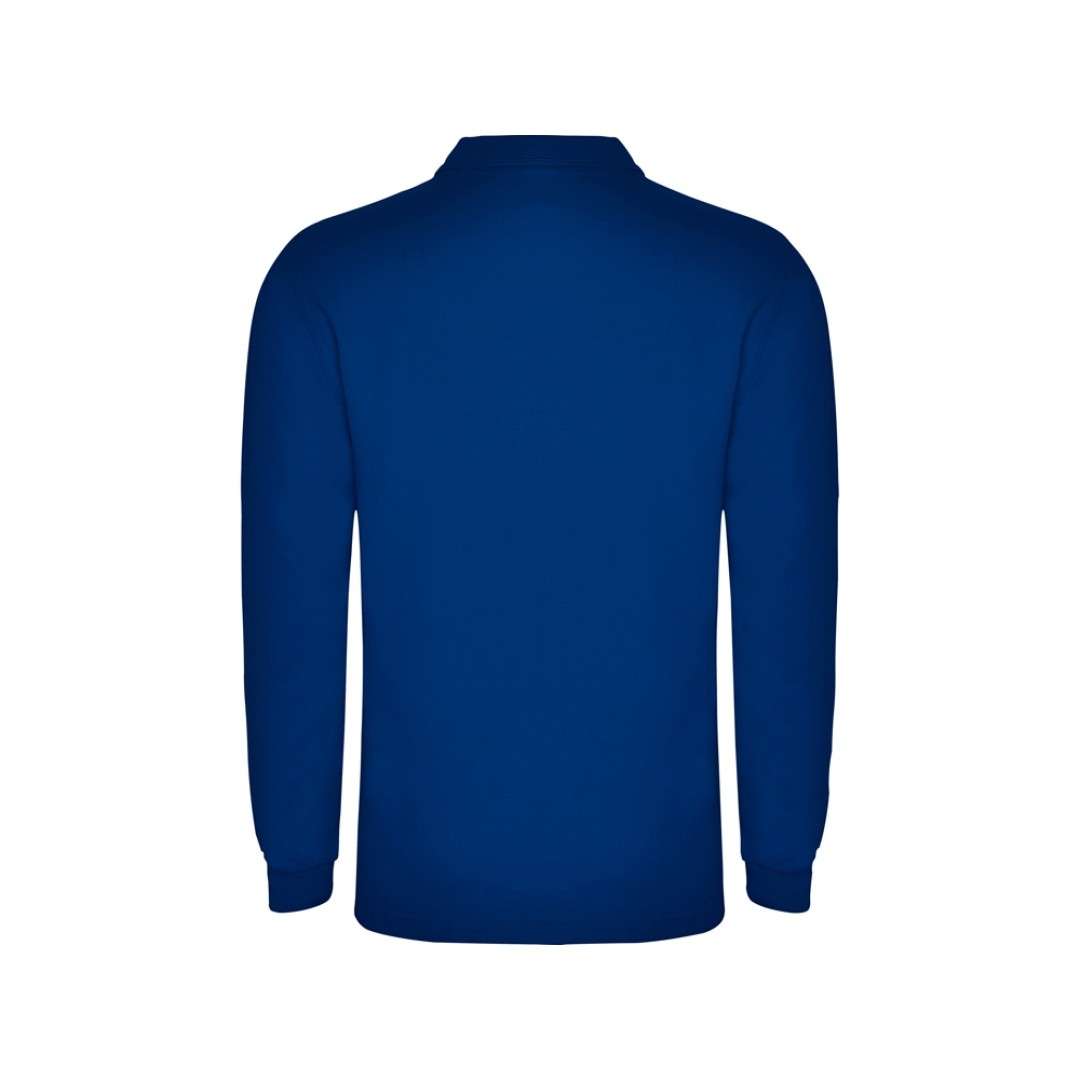 Рубашка поло "Carpe" мужская с длинным рукавом, королевский синий