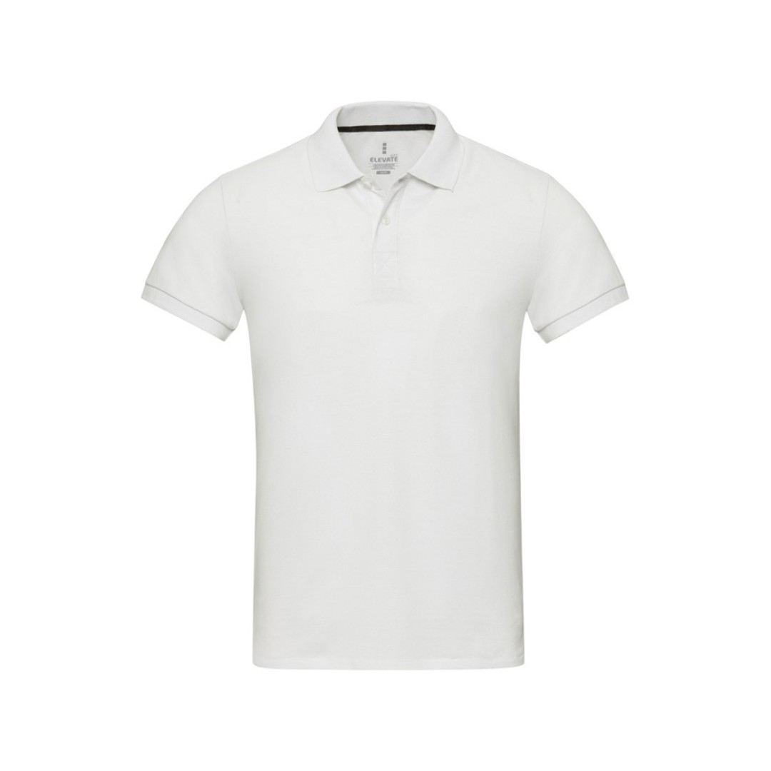 Emerald поло унисекс с коротким рукавом из переработанных материалов Aware™. - Белый
