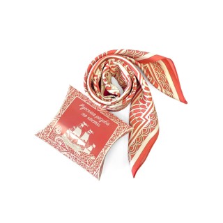 Платок "Русская резьба по кости"