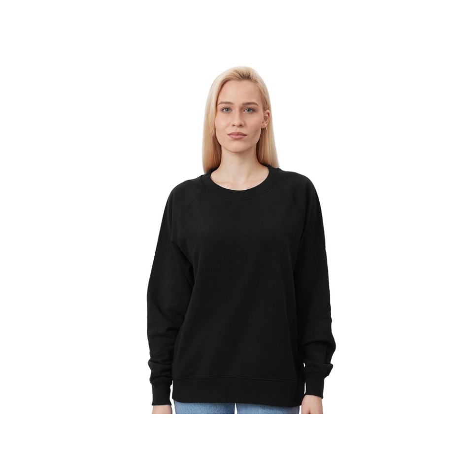 Свитшот оверсайз с рукавом реглан «Belgrade», унисекс, черный