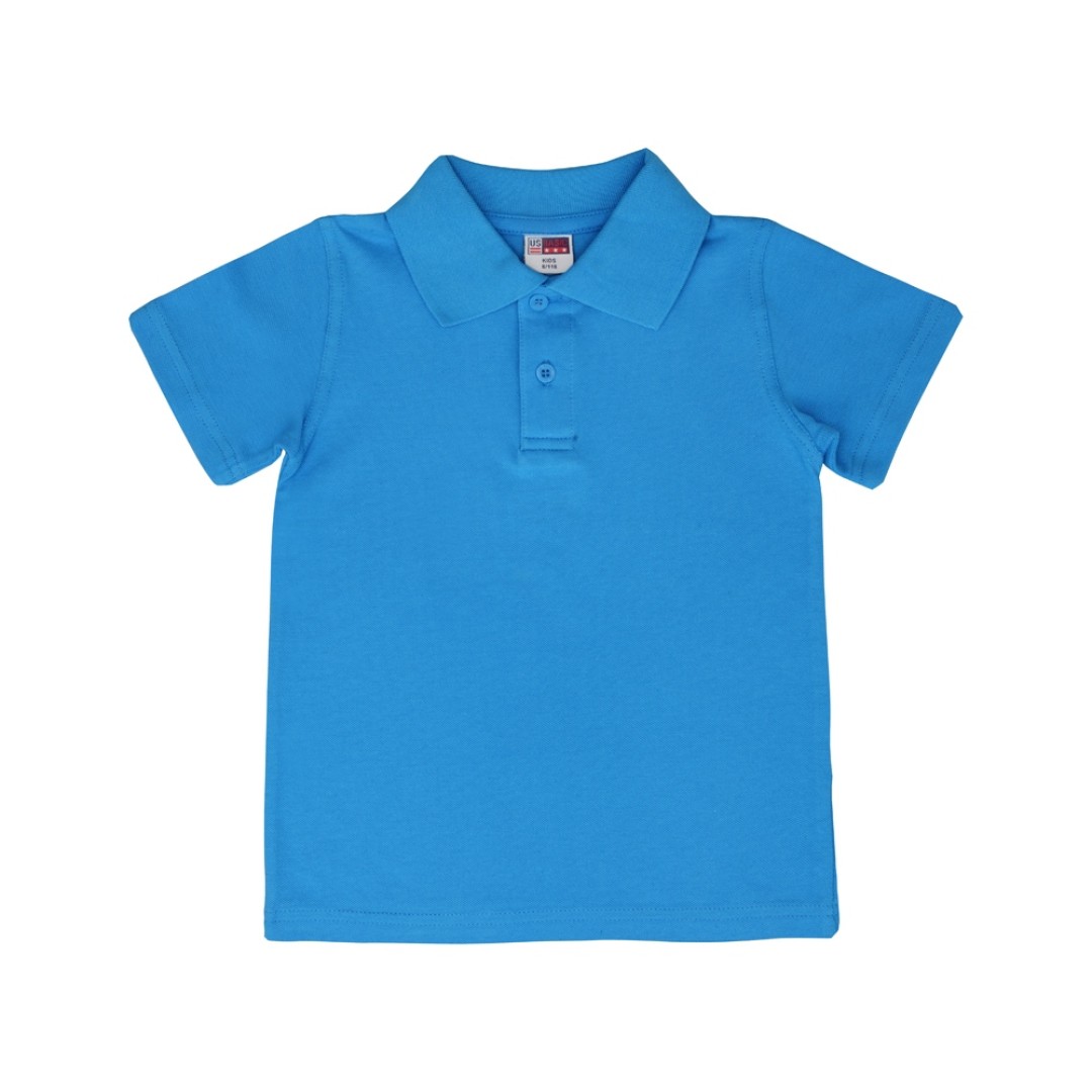 Рубашка поло "First" детская, голубой