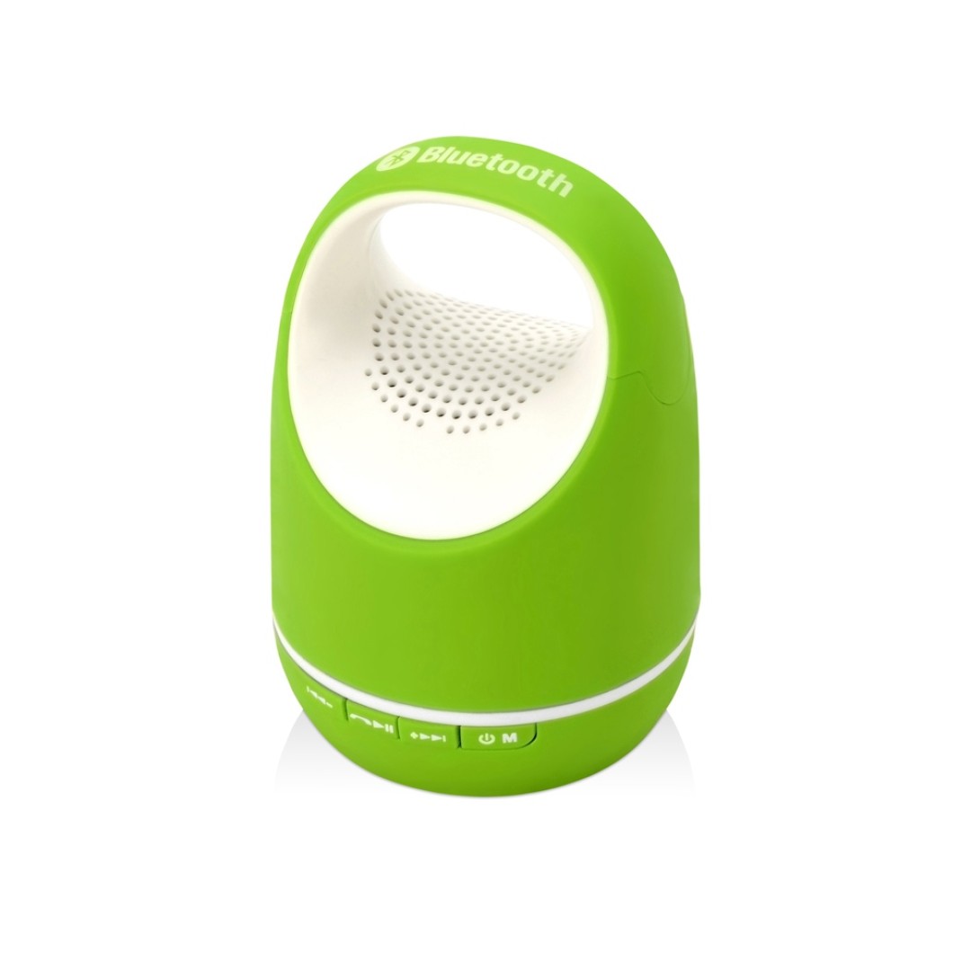 Портативная колонка "Арнольд", зеленое яблоко