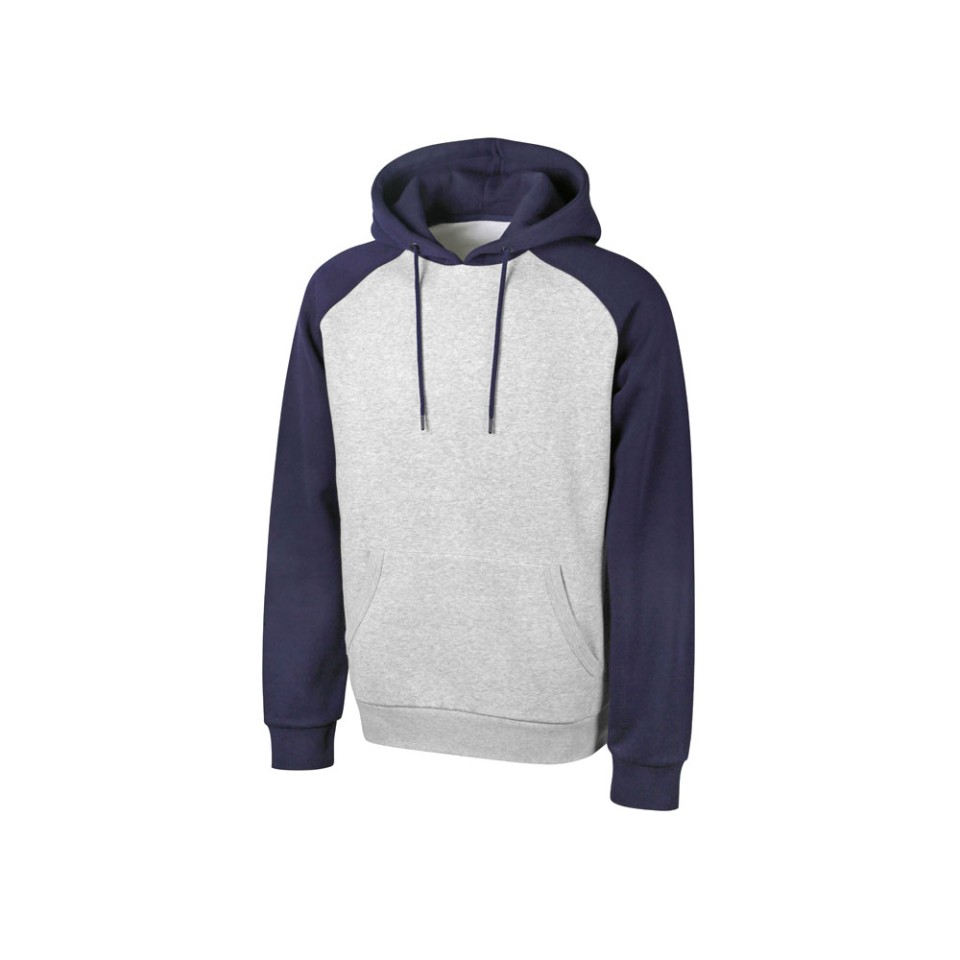 Толстовка с капюшоном «Dublin» мужская, темно-синий/серый меланж
