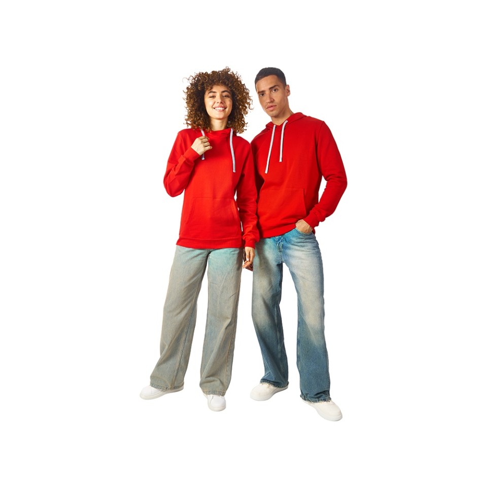 Толстовка унисекс "Stream" с капюшоном, красный