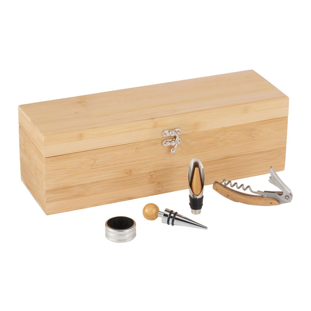 Набор для вина в бамбуковом кейсе "Anniversary" (Р)