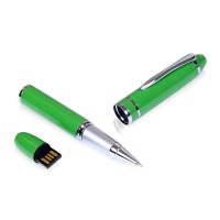 USB-флешка на 32 Гб в виде ручки с мини чипом, зеленый