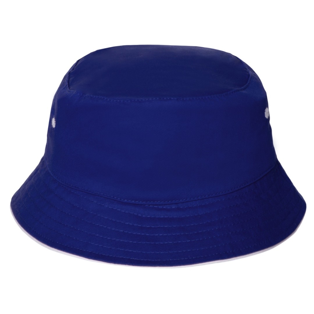 Панама с контрастной окантовкой , классический синий/белый