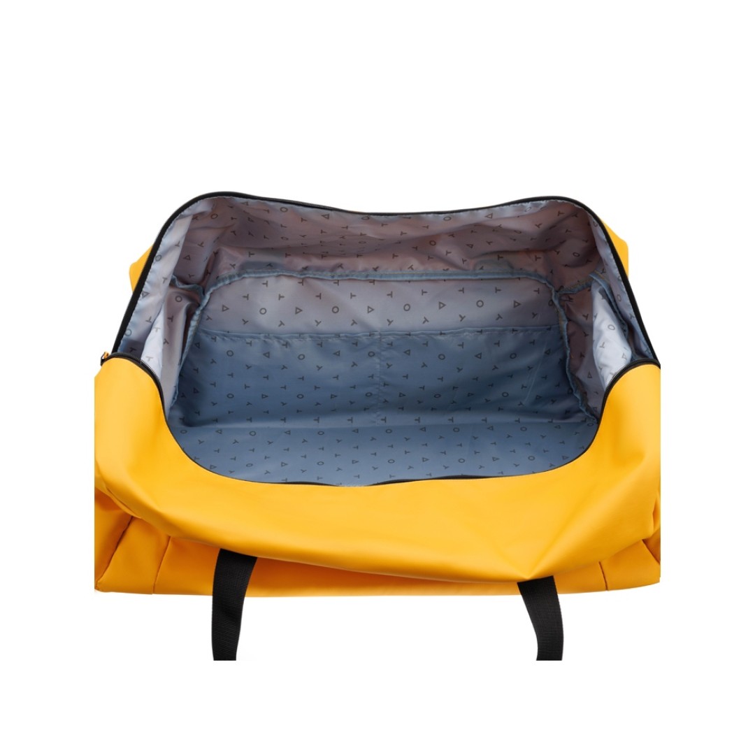 Сумка дорожная TORBER MOBI, желтая, полиэстер 900D с PU покрытием, 65 х 37 х 34 см