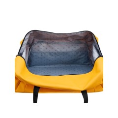 Сумка дорожная TORBER MOBI, желтая, полиэстер 900D с PU покрытием, 65 х 37 х 34 см