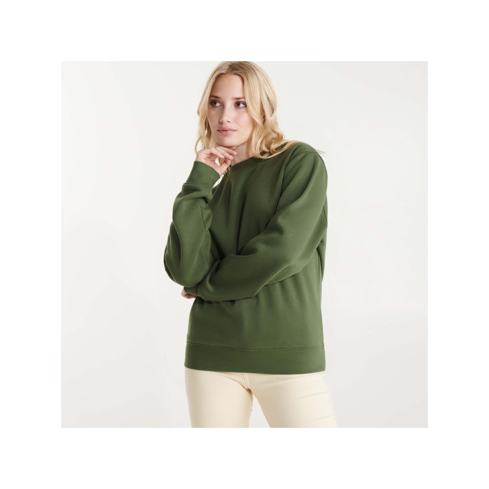 Свитшот с начесом "Clasica" унисекс, хаки