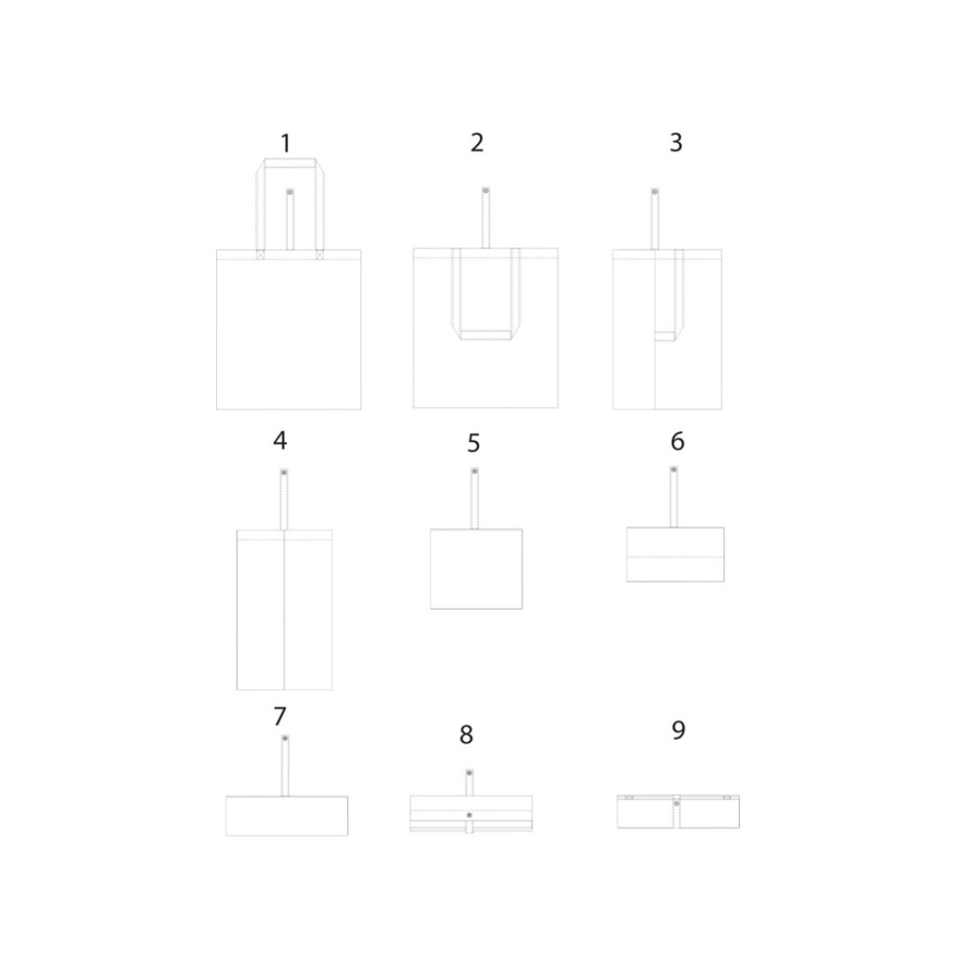 Складная эко-сумка Nevada из хлопка плотностью 100 г/м2, зеленый
