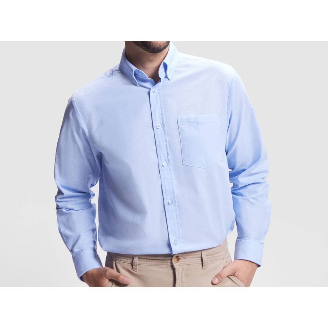 Рубашка мужская "Oxford", небесно-голубой