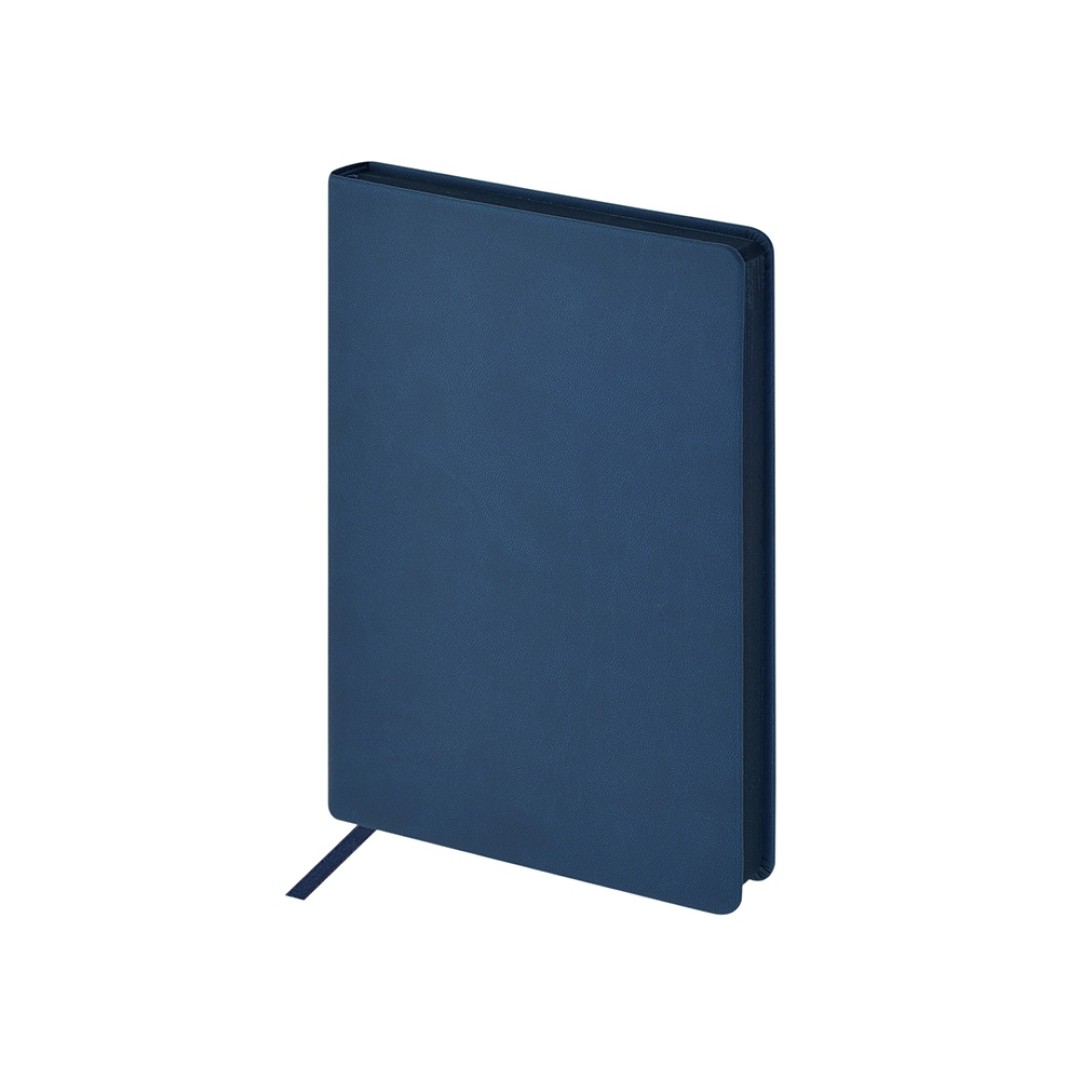 Ежедневник А5 "Megapolis Color New" soft-touch, темно-синий