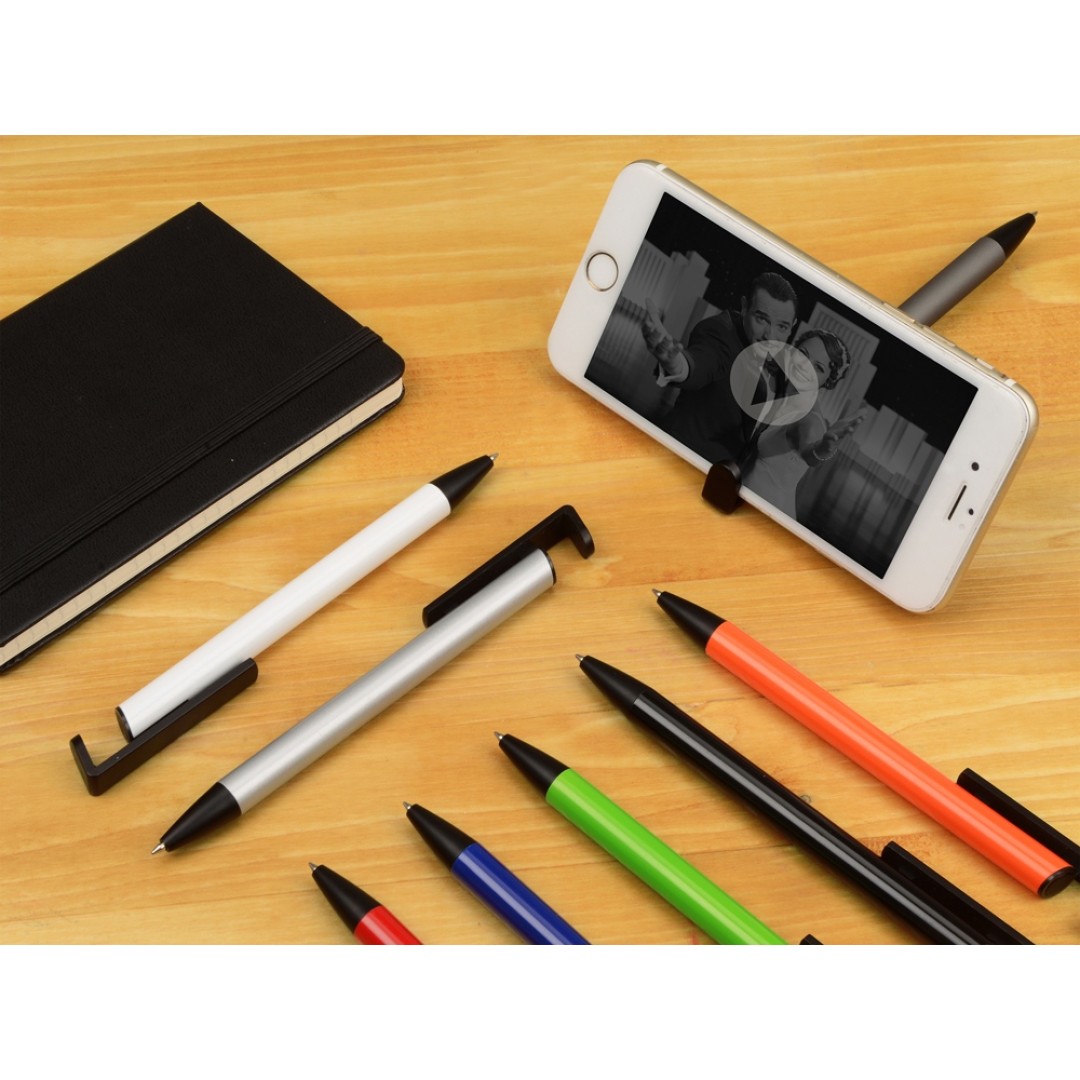 Ручка-подставка шариковая «Кипер Металл», серый (Р)