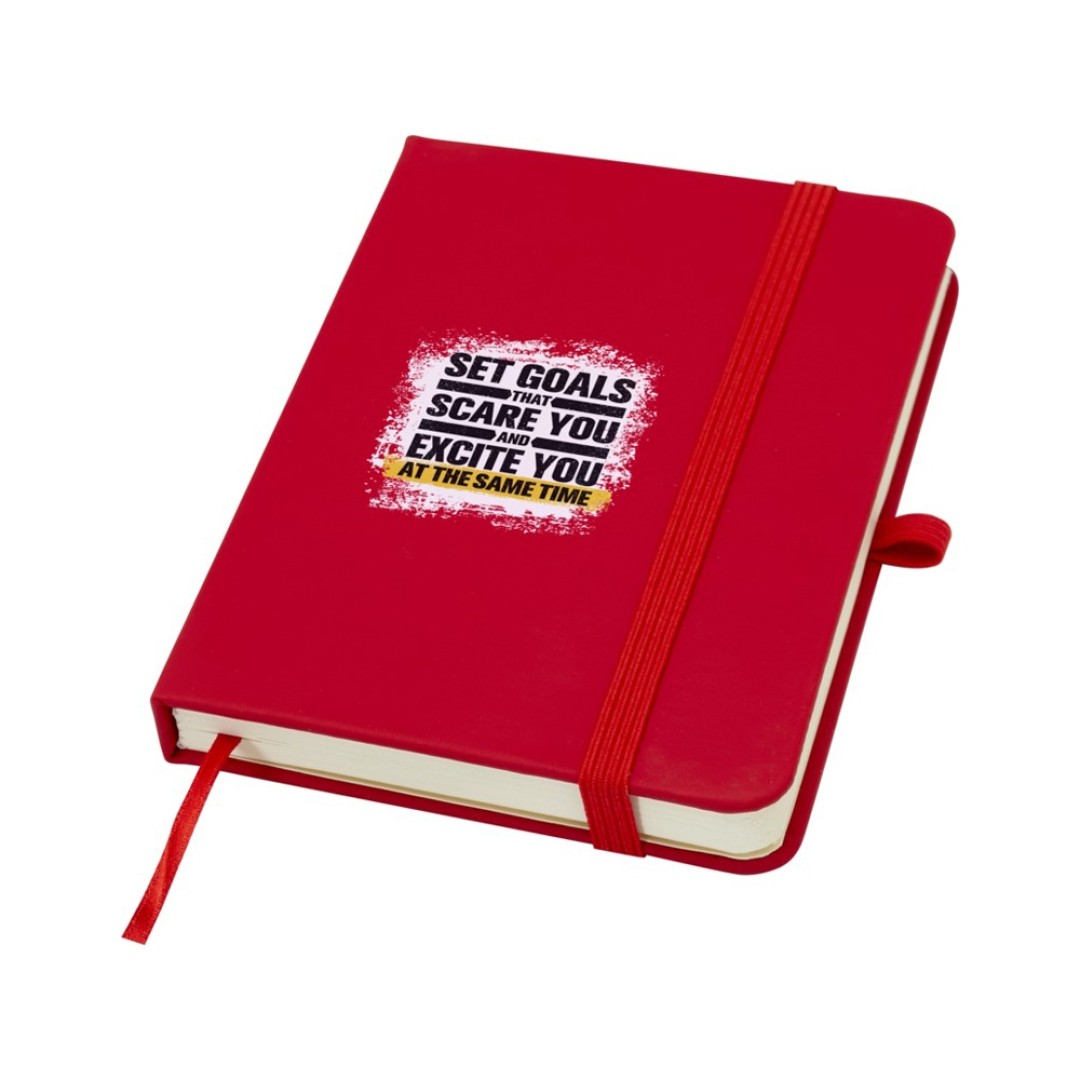 Блокнот Spectrum Plus формата A6 в твердой обложке - Красный