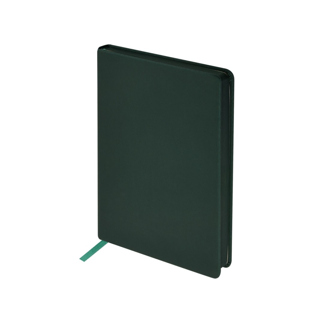 Ежедневник А5 "Megapolis Color" soft-touch, темно-зеленый