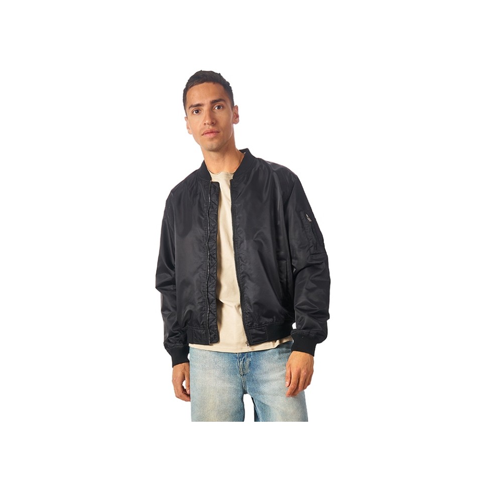 Куртка бомбер «Antwerpen» унисекс, черный