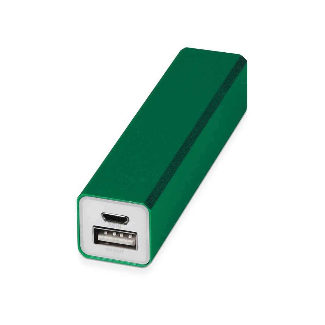 Портативное зарядное устройство "Брадуэлл", 2200 mAh, зеленый