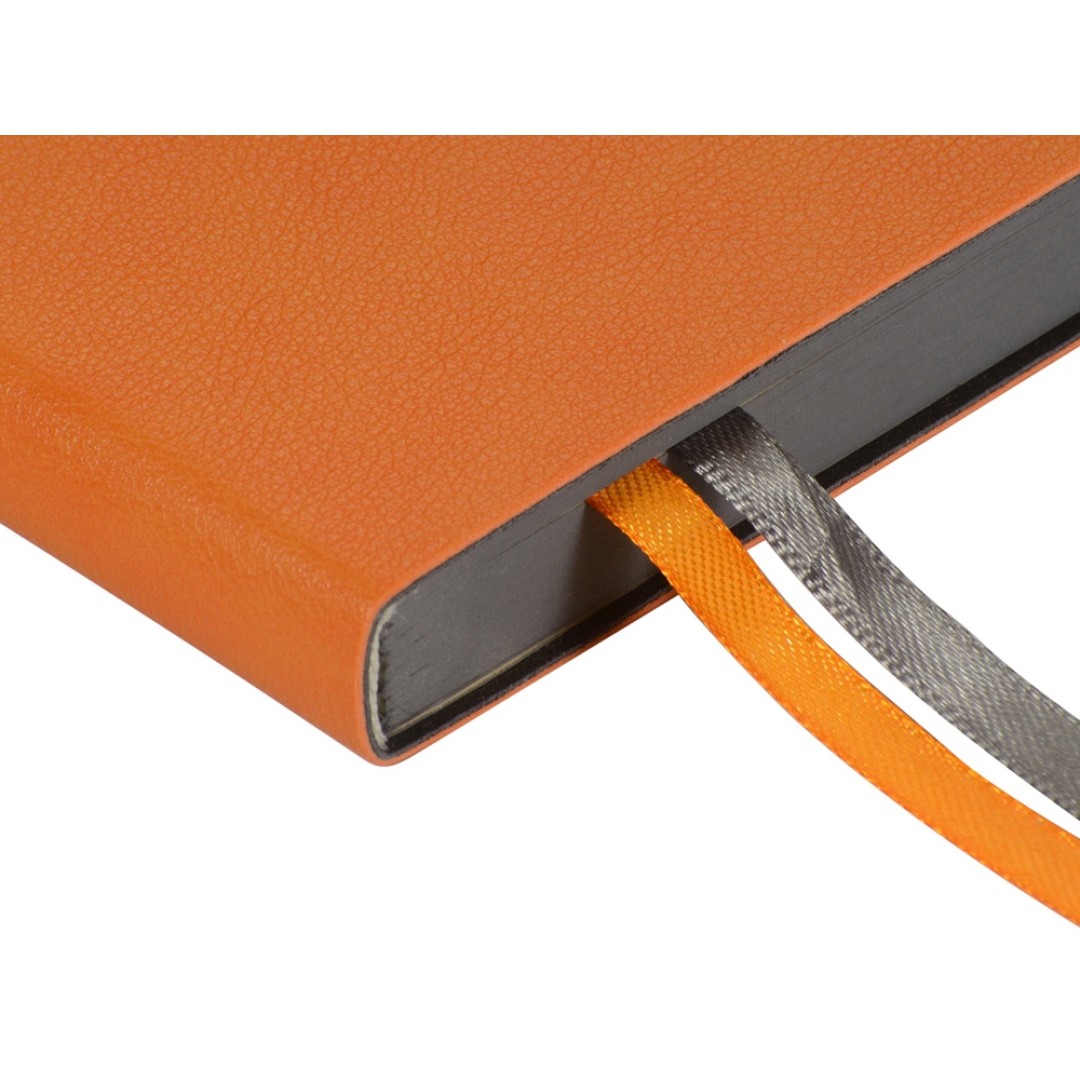 Ежедневник А5 датированный "Boston" 2026, оранжевый с серым обрезом