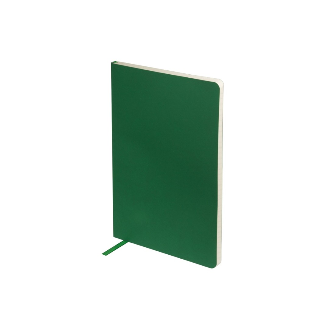 Блокнот А5 "Megapolis Flex Velvet", зеленый