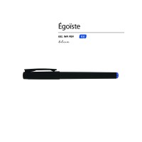 Ручка пластиковая гелевая «Egoiste Black» под персонализацию, черная