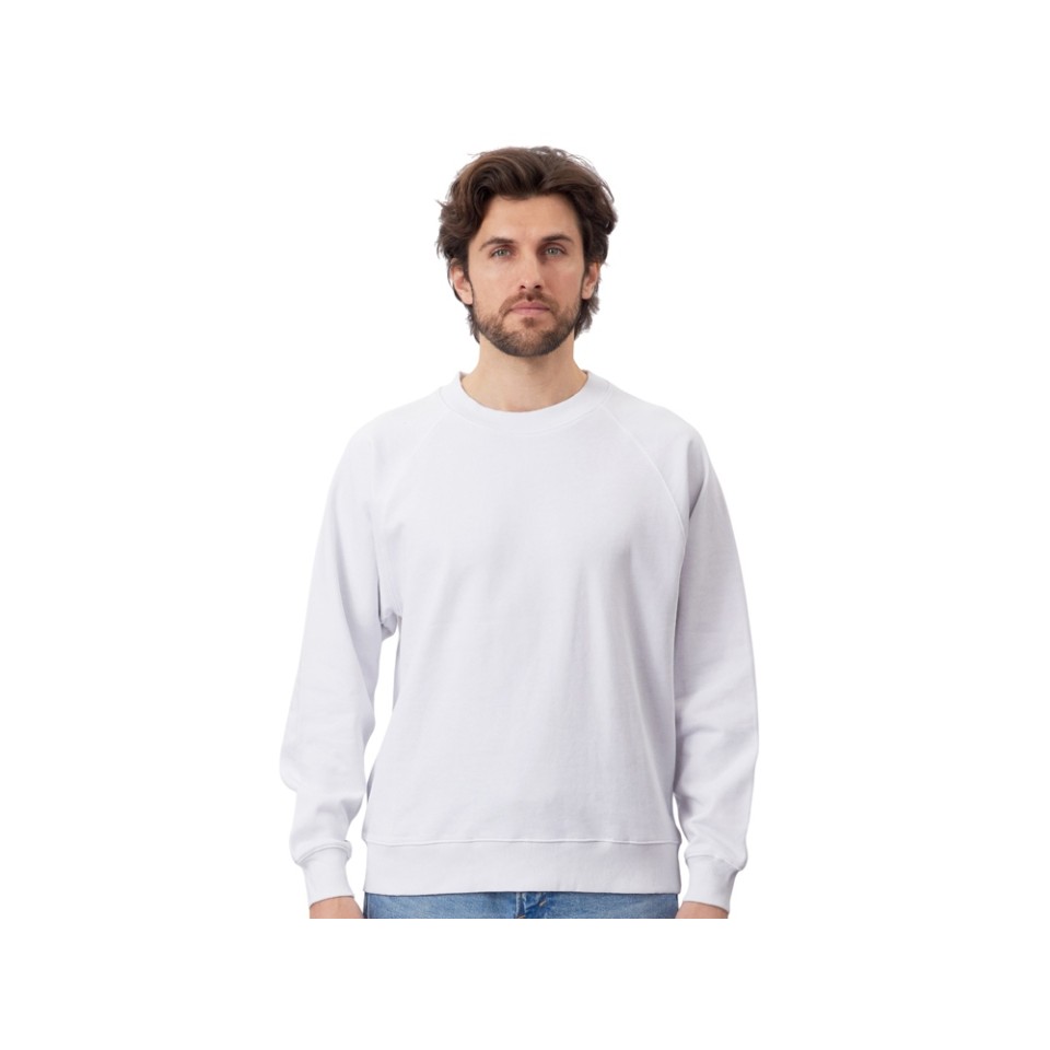 Свитшот оверсайз с рукавом реглан «Belgrade», унисекс, белый