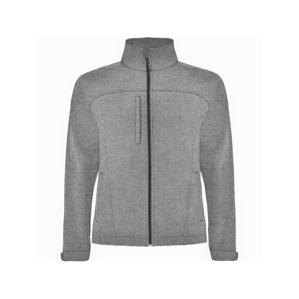 Куртка софтшелл "Rudolph" мужская, черный меланж