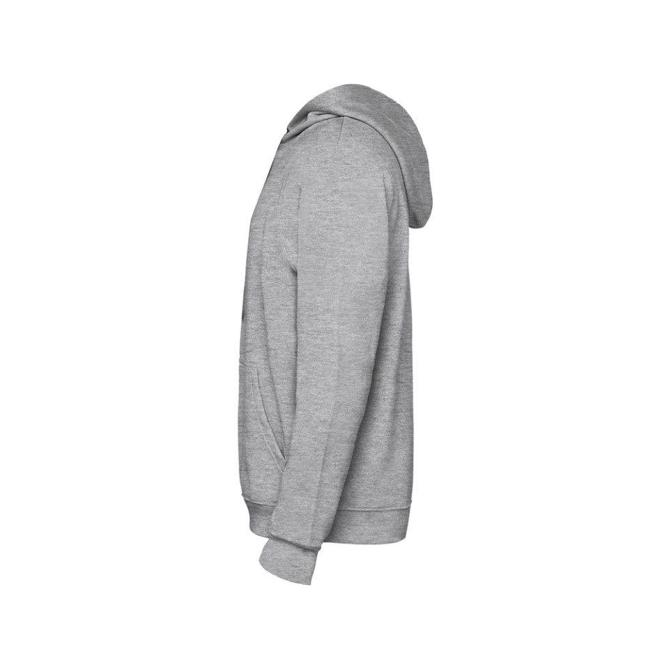 Толстовка с капюшоном "Urban" детская, серый меланж/черный