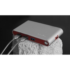 Хаб USB Rombica Type-C Hermes Red (Р)