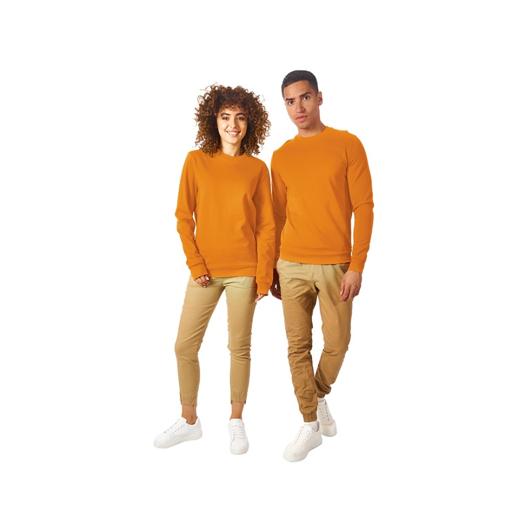 Свитшот "Motion" унисекс с начесом, оранжевый