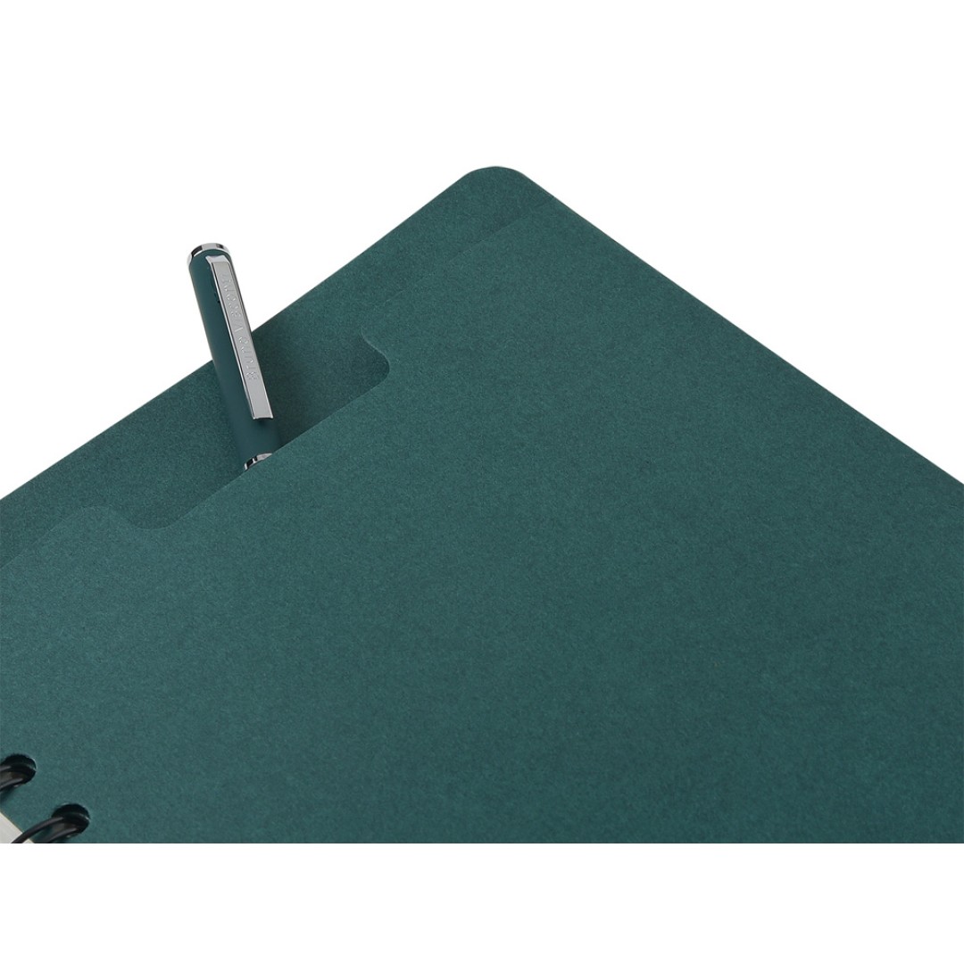 Ежедневник недатированный на гребне А5 "Pragmatic", темно-зеленый