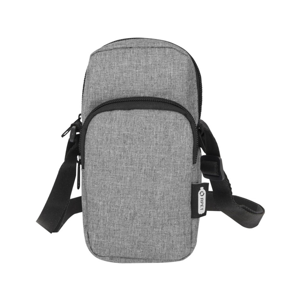 Сумка для телефона "Ross" из переработанного материала, серый яркий